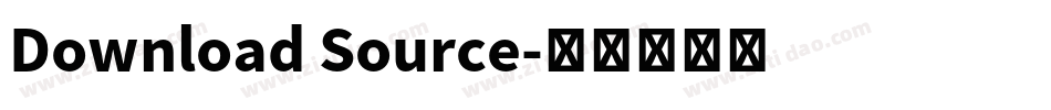 Download Source字体转换
